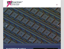Tablet Screenshot of evactron.com
